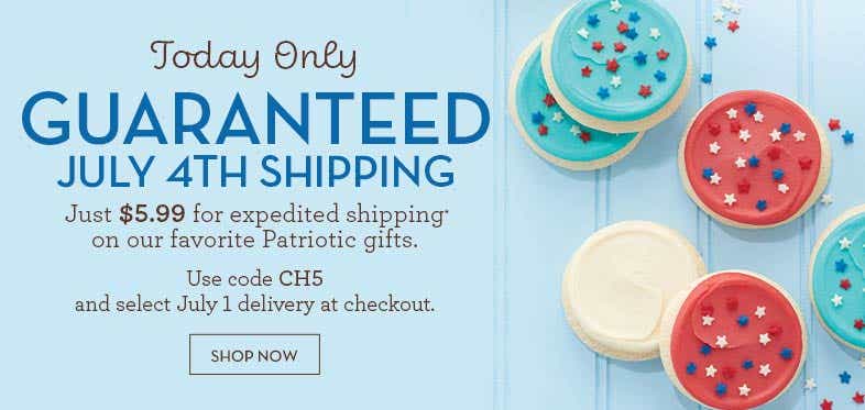 Today only! $5.99 Expedited Shipping on Patriotic Gifts